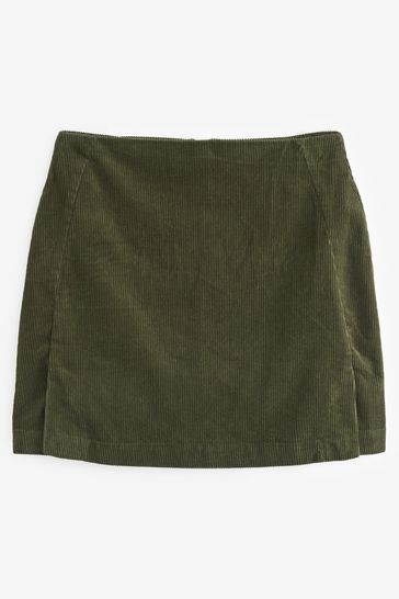 Khaki corduroy skirt discount