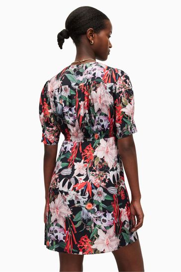 Buy AllSaints Demi Leondra Black Dress from Next Luxembourg