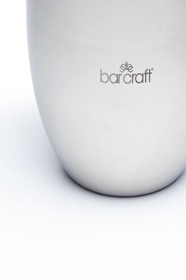 Barcraft Grey Ice Bucket With Lid And Tongs