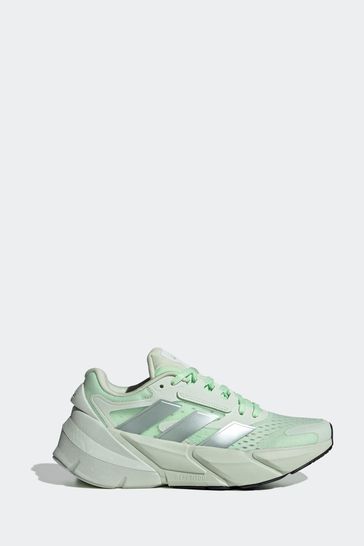 Ladies adidas green trainers top