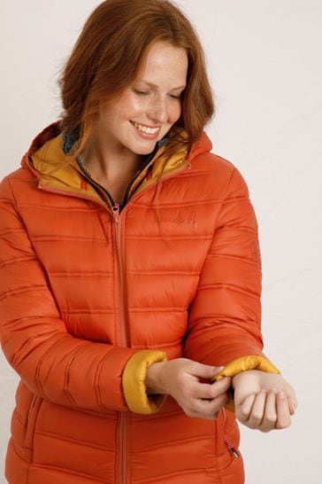 Buy Weird Fish Orange Eshka Lightweight Padded Jacket from Next