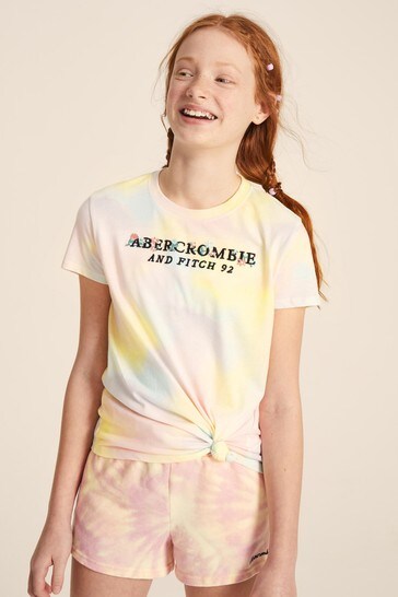 Abercrombie & Fitch Logo Tie Dye T-Shirt