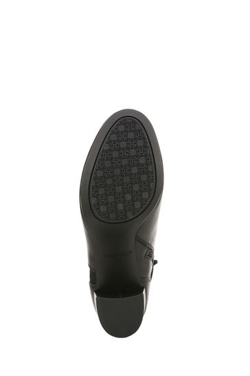 Vionic Nella Leather Ankle Black Boots