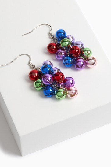 Multicolour Christmas Bauble Earrings