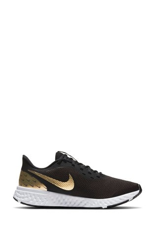 womens nike black and gold