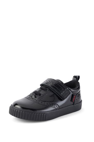 Buy Kickers Black Infants Tovni Brogue Patent Leather Shoes from Next Saudi Arabia