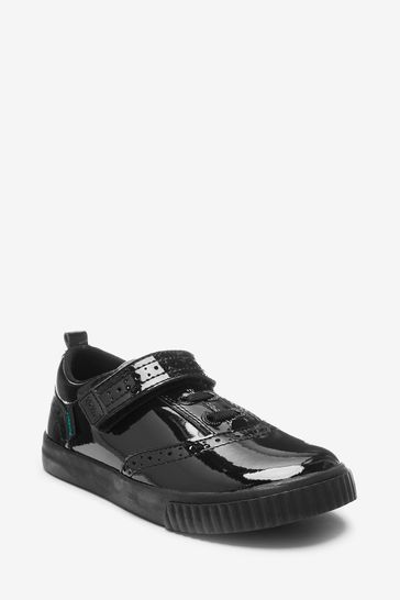 Buy Kickers Black Infants Tovni Brogue Patent Leather Shoes from Next Saudi Arabia