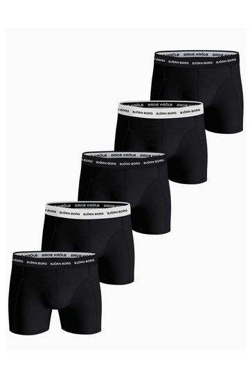 Bjorn Borg Essential Black Underwear Five Pack