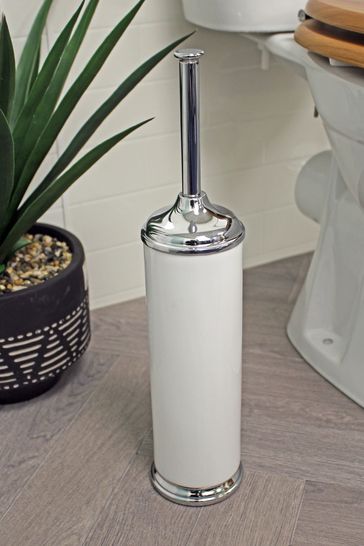 Showerdrape White Opera Freestanding Toilet Brush Holder
