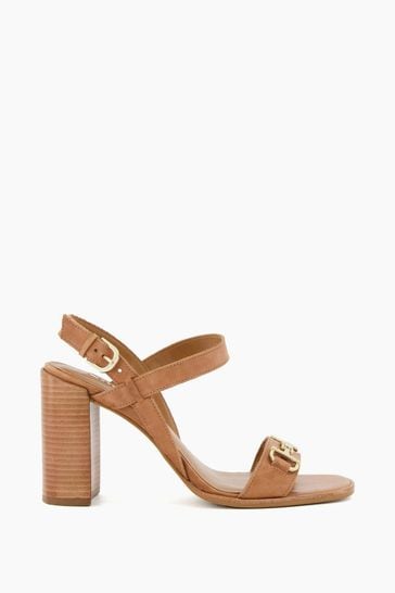 Dune block outlet heel sandals