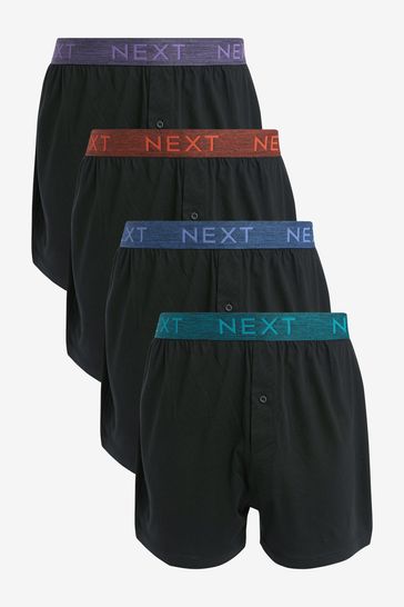 Black Marl Waistband 4 pack Boxers