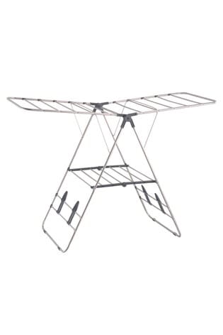 Our House Grey Stainless Steel Winged Airer