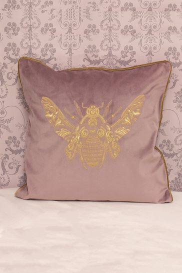 Riva Paoletti Dusky Blush Pink Cerana Velvet Polyester Filled Cushion