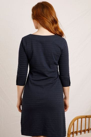 Buy Weird Fish Blue Imma Organic Jersey Dress Next