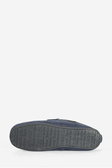 Navy barbour slippers sale