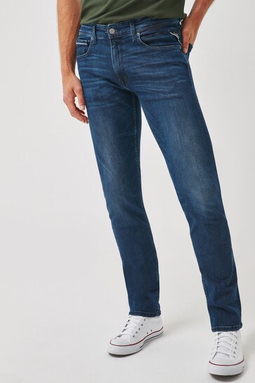 Replay Mens Grover Straight Fit Jeans