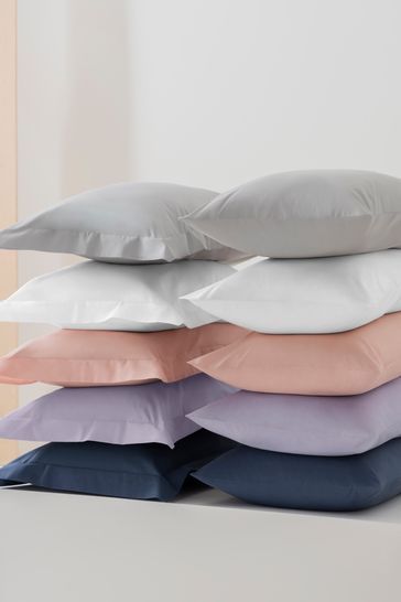 Buy Set of 2 Blue Easy Care Polycotton Pillowcases from Next Luxembourg