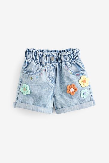 Acheter Jean Short fleurs 3D 3 mois 7 ans from Next France