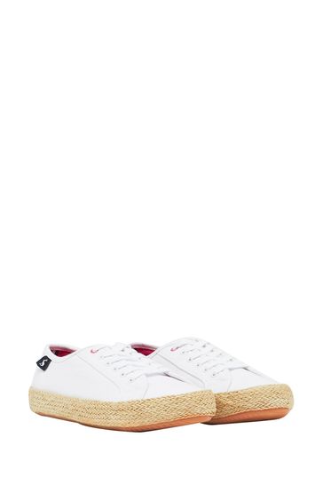Buy Joules Coast Summer Pump Canvas Trainers With Jute Detailing