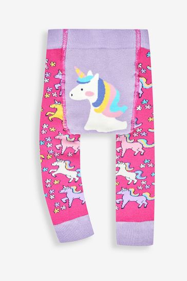 JoJo Maman Bébé Lilac Purple Unicorn Extra Thick Leggings