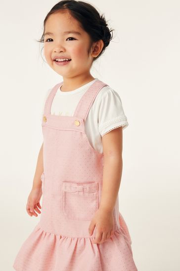 Pink pinafore best sale