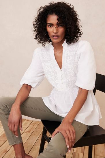 Mint velvet shop white blouse