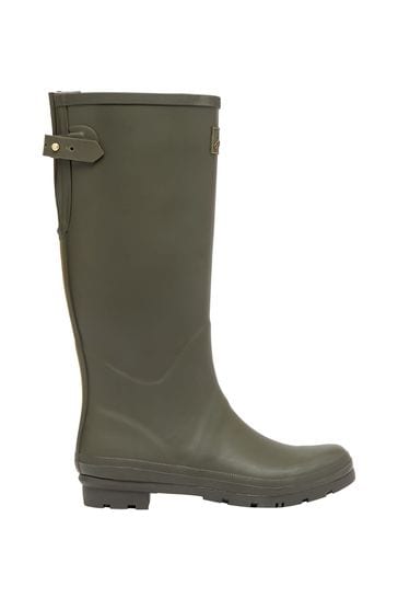 Buy Joules Green Field Wellies With Adjustable Back Gusset from