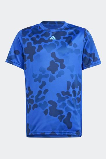 Blue black shop t shirt