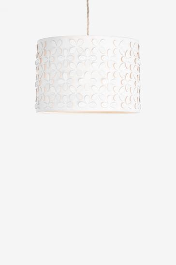 White cut discount out lampshade