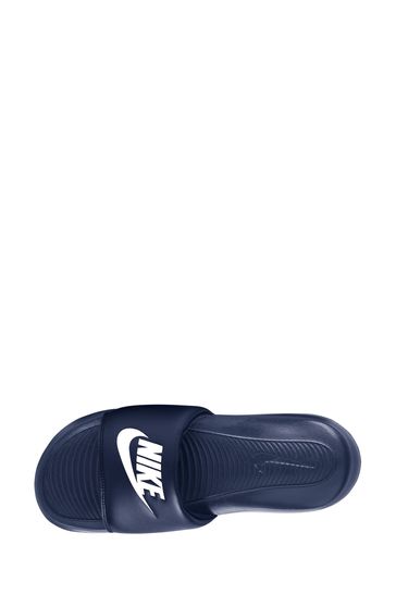 Navy cheap nike sliders