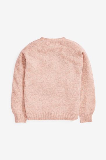 pink sequin sweater