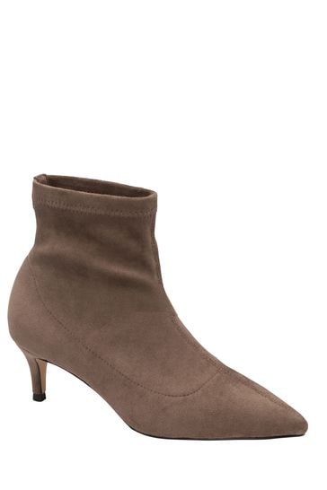 Ravel Brown Imi Suede Sock Ankle Boots