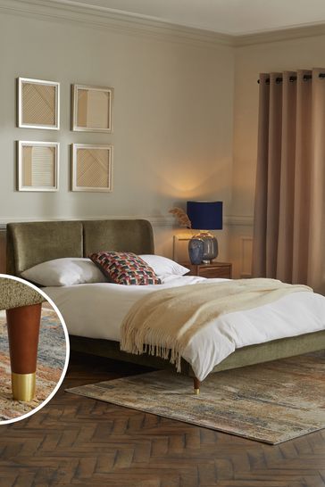 Plush hotsell upholstered bed