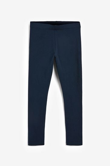 Navy Blue Long Length Leggings (3-16yrs)