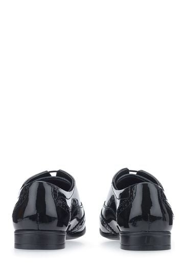 Wide patent sales leather shoes
