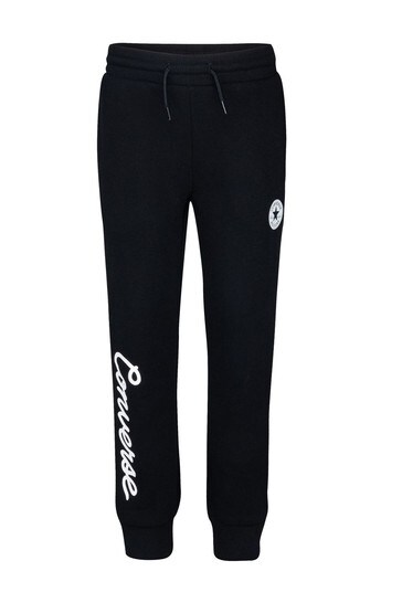 Converse Black Younger Girls Joggers