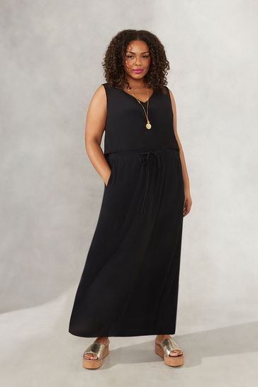 Drawstring shop black skirt
