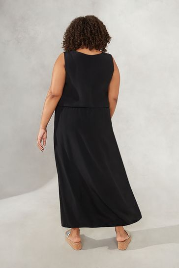 Drawstring black skirt shop