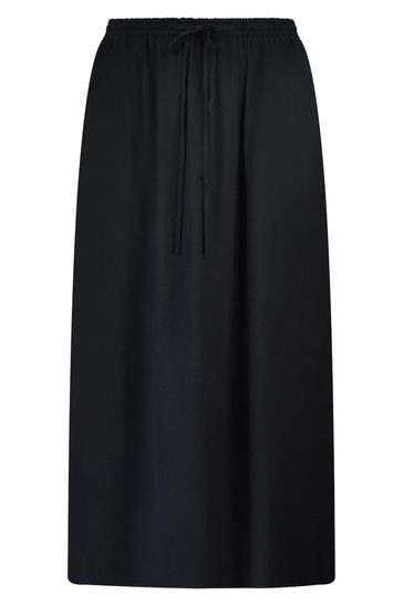 Drawstring black sales skirt