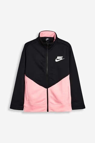 pink and black nike tracksuit