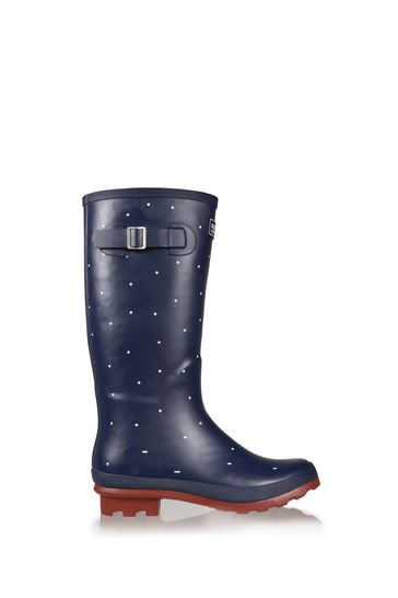 Regatta Blue/White Spot Ladies Fairweather II Wellies