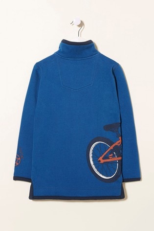 Blue deals half sweater