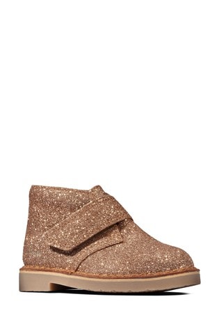 Buy Clarks Gold Leather Desert Boots 
