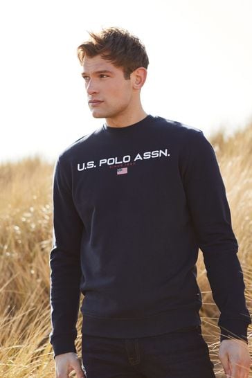 U.S. Polo Assn. Navy Blazer Sport Crew Neck Sweatshirt
