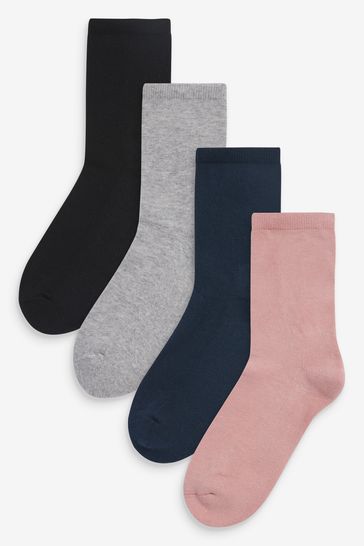 Multi Cushion Sole Ankle Socks Four Pack