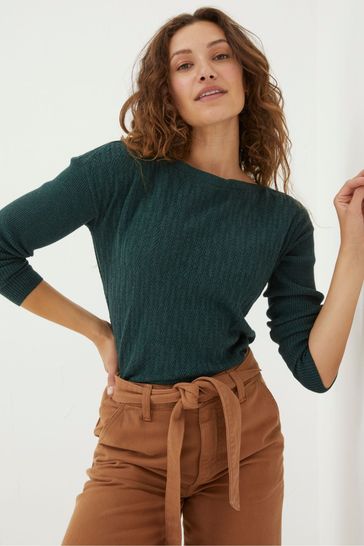 Bateau top neck sweater