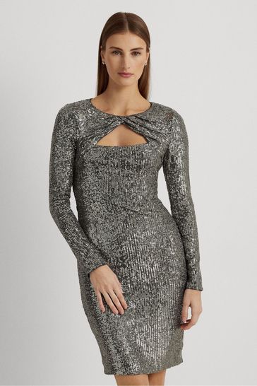 Metallic cocktail on sale dress