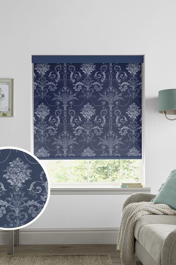 Blue Josette Made To Measure Roller Blind