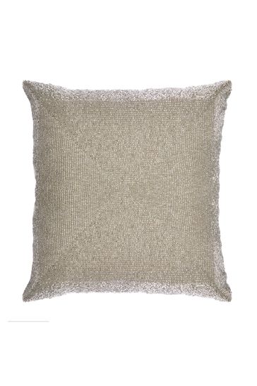 Buy Laura Ashley Silver Square Beaded Cushion from Next Ireland