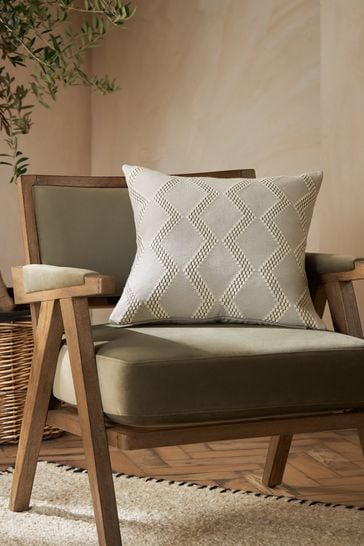Grey chevron shop pillow